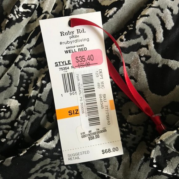 Ruby Rd. Velvet Turtle Neck - Picture 5 of 7